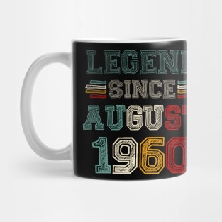 63 Years Old Legend Since August 1960 63rd Birthday Mug